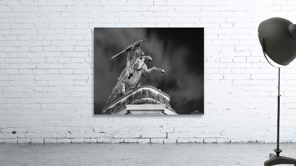 Equestrian statue Heldenplatz Vienna Austria Wall Preview