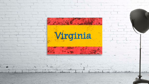 Macro photo of state of Virginia name on newstand Wall Preview