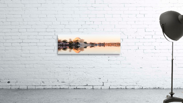 Broad panorama of beautiful early morning Jefferson Memorial Wall Preview