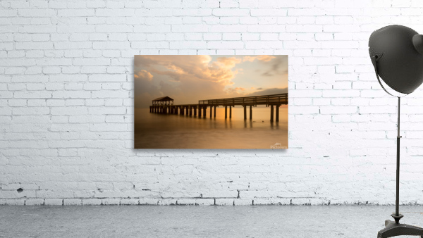 Long exposure Waimea Pier Kauai Wall Preview