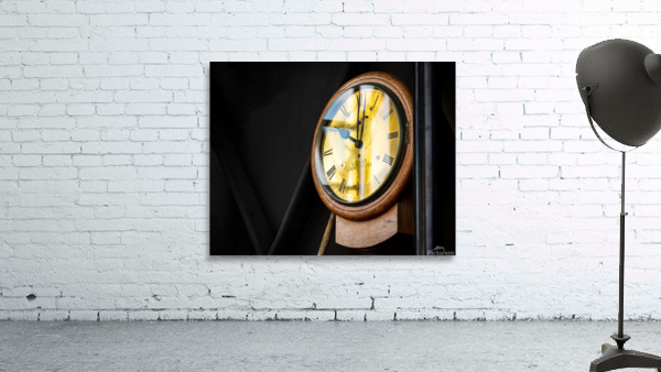 Detail of lighthouse keepers clock at Lizard in Cornwall Wall Preview