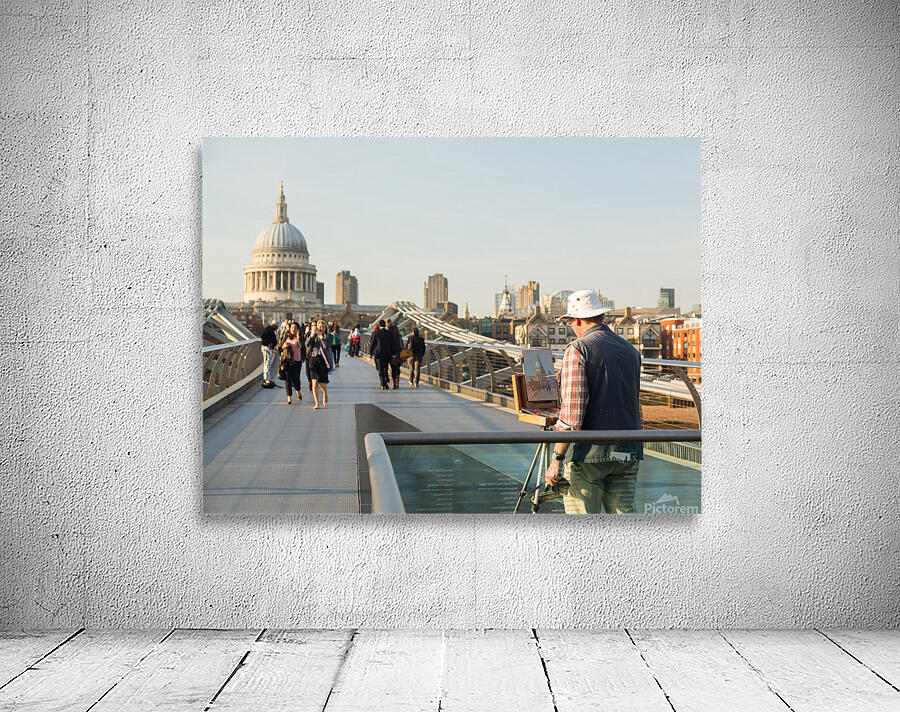 St Pauls Cathedral Church London Millenium Bridge Wall Preview