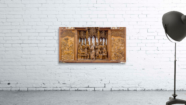 Atlar carving in Rothenburg ob der Tauber Wall Preview