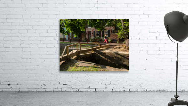 Lock gates on the old canal in Georgetown Washington DC Wall Preview