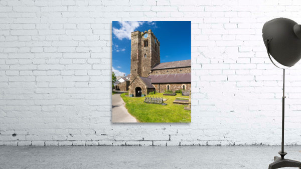 St Marys Church in historic Conwy in North Wales Wall Preview
