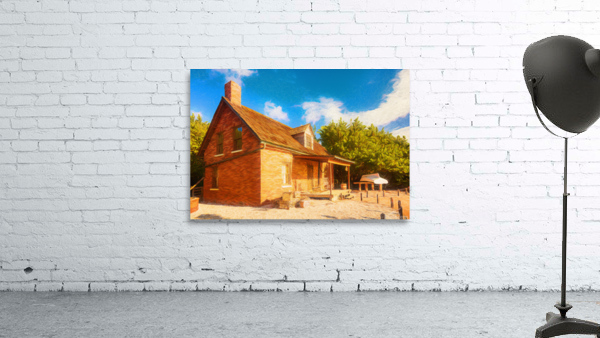 Pastel sketch of lighthouse keeper house Bill Baggs Wall Preview