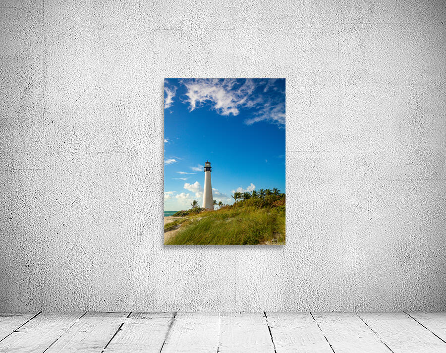 Beach scene at Cape Florida lighthouse in Bill Baggs Wall Preview