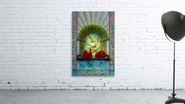 Statue of Jesus in La Purisima Conception mission Wall Preview