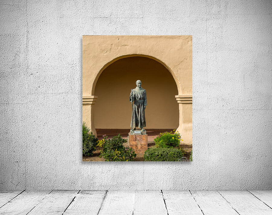 Father Junipero Serra statue Santa Ines Mission Wall Preview