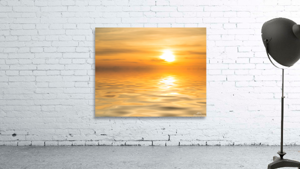 Sunset over calm ocean or sea Wall Preview