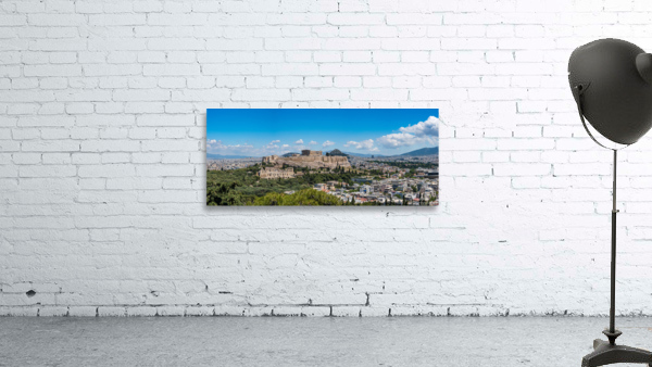 Panorama of city of Athens from Lycabettus hill Wall Preview