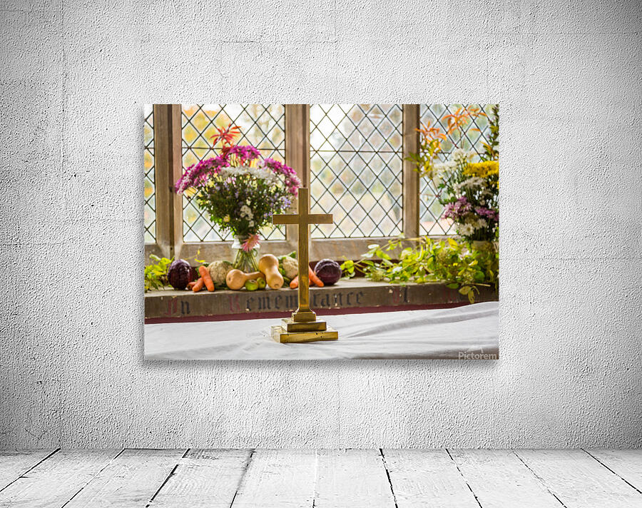 Interior of St Mary Church Swinbrook Wall Preview