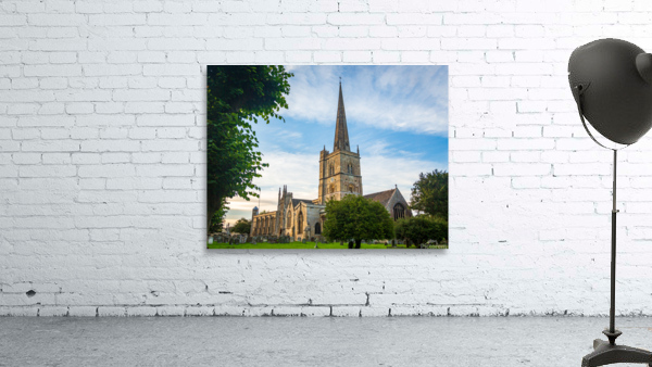 Church and graveyard in Burford Wall Preview