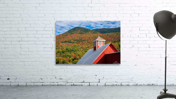 Grandview Farm barn with fall colors in Vermont Wall Preview