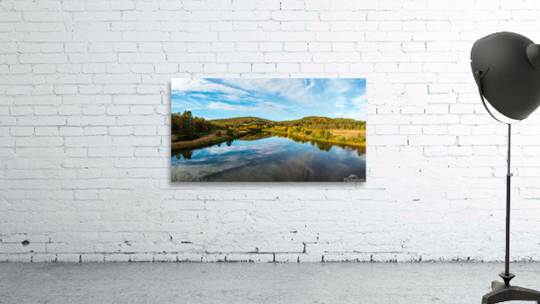Ottauquechee river near Quechee gorge in the fall Wall Preview