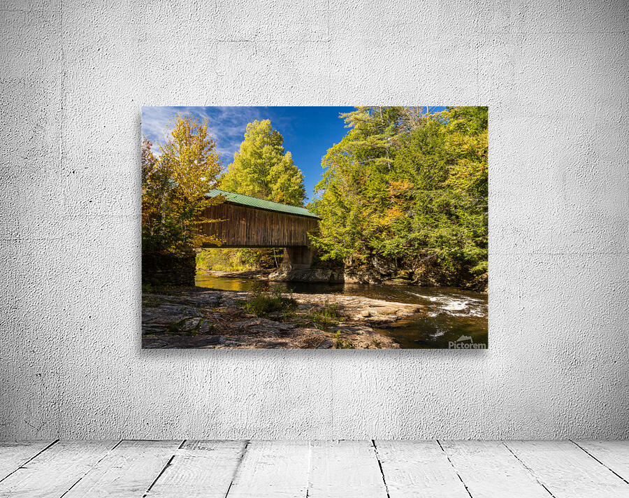 Montgomery covered bridge near Waterville in Vermont Wall Preview