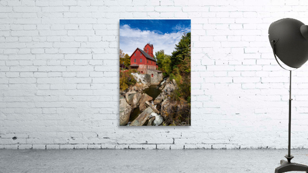 Old Red Mill in Jericho Vermont during the fall Wall Preview