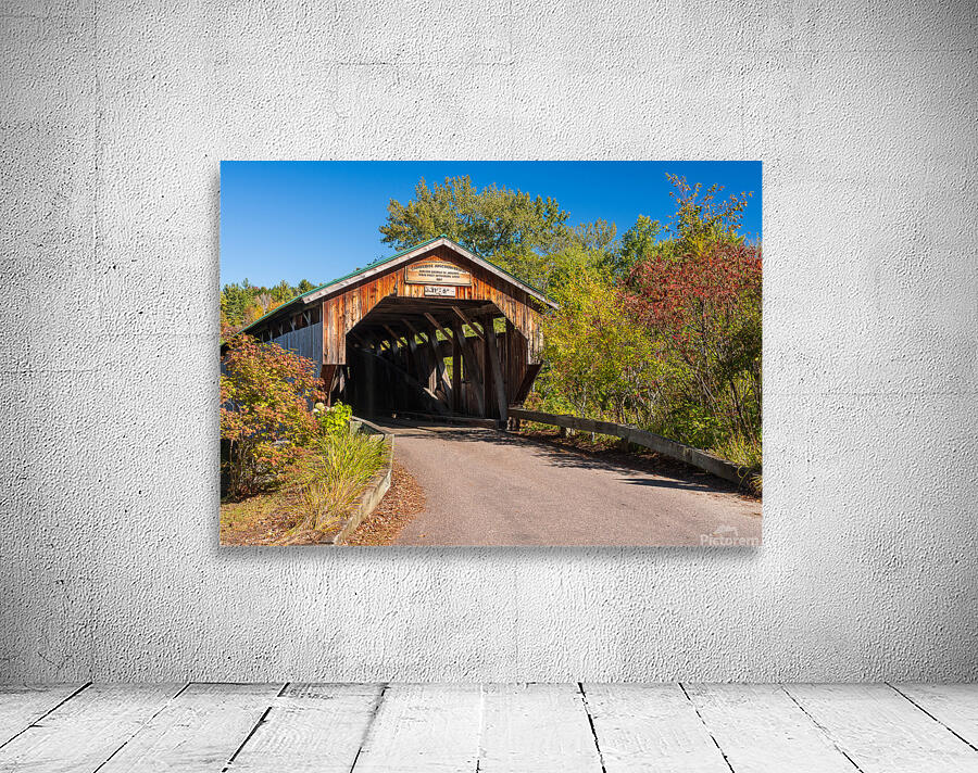 Poland covered bridge near Cambridge in Vermont Wall Preview