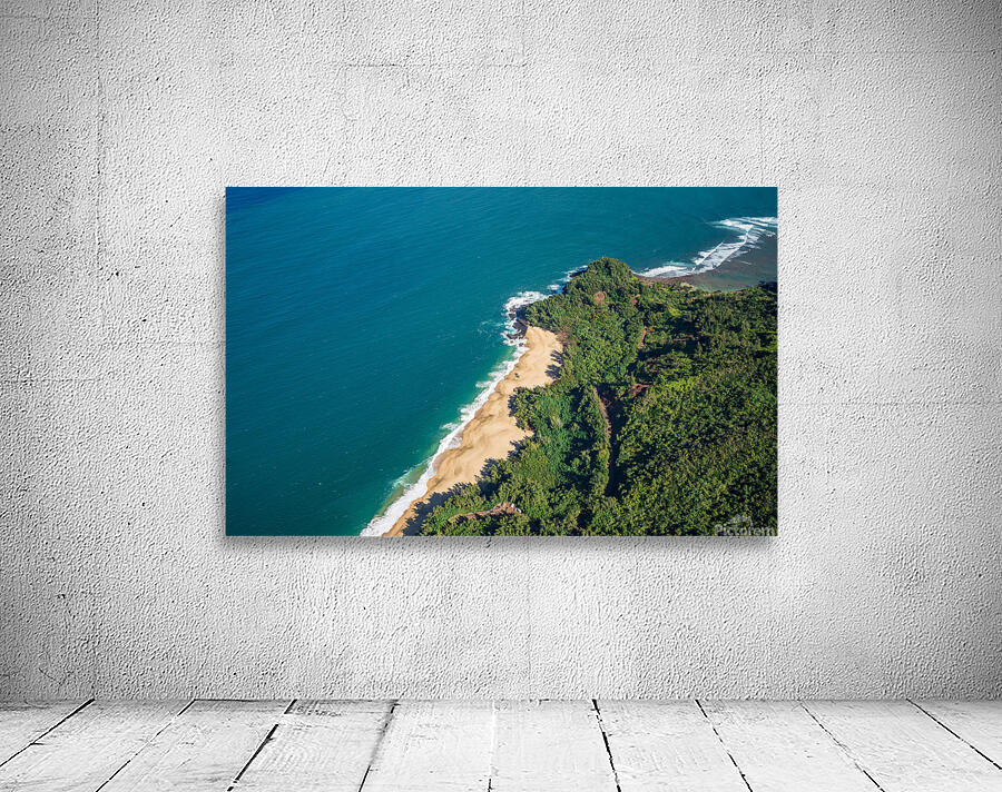 Garden Island of Kauai from helicopter tour Wall Preview