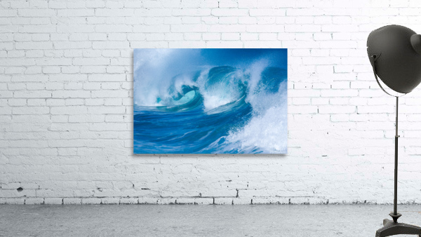 Powerful waves break at Lumahai Beach Kauai Wall Preview