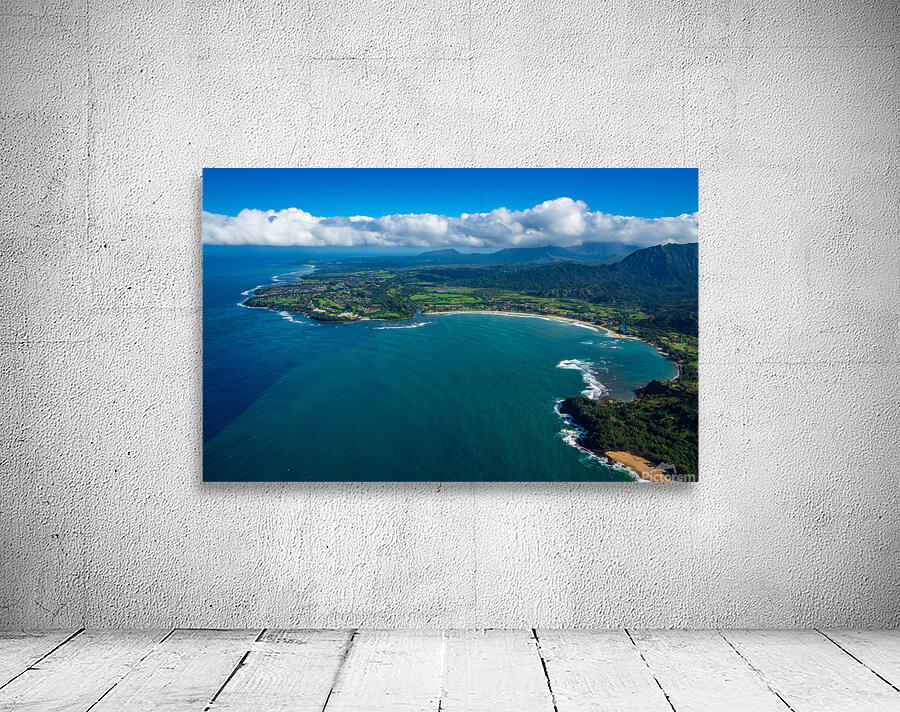 Garden Island of Kauai from helicopter Wall Preview