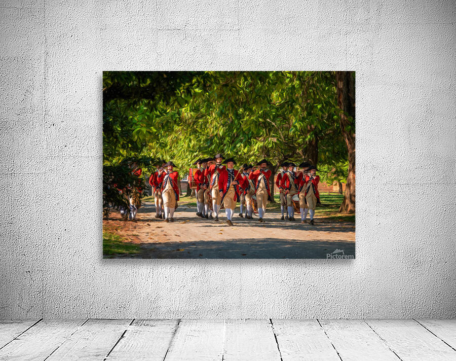 British Redcoats in marching band Wall Preview