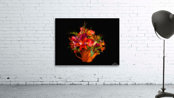 Digital Art painting of flower bouquet Wall Preview