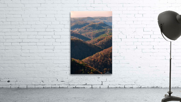 Rolling appalachian hills from Pipestem park Wall Preview
