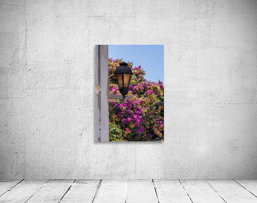 Street lamp in Unesco historical town of Colonia del Sacramento Wall Preview