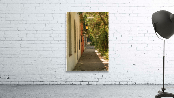 Street lamp in Unesco historical town of Colonia del Sacramento Wall Preview
