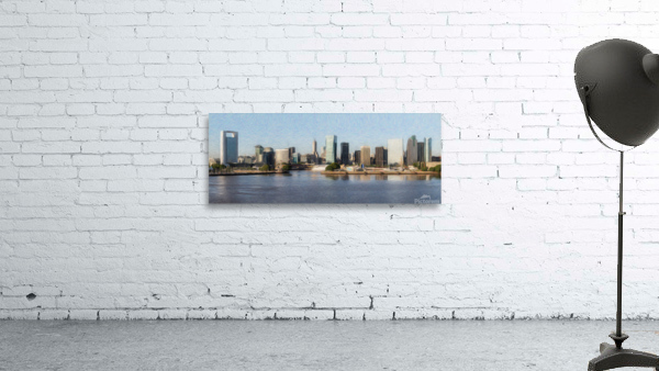 Colored pencil sketch of the city of Buenos Aires in Argentina Wall Preview