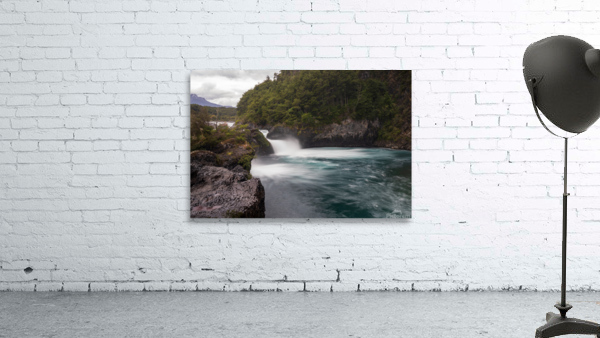 Petrohue falls and cascade by the Osorno volcano in Chile Wall Preview