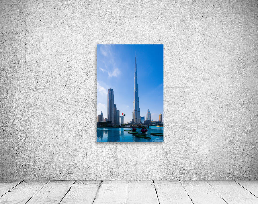 Offices and apartment towers of Dubai downtown business district Wall Preview