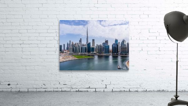 Offices and apartments of Dubai Business Bay with Downtown distr Wall Preview