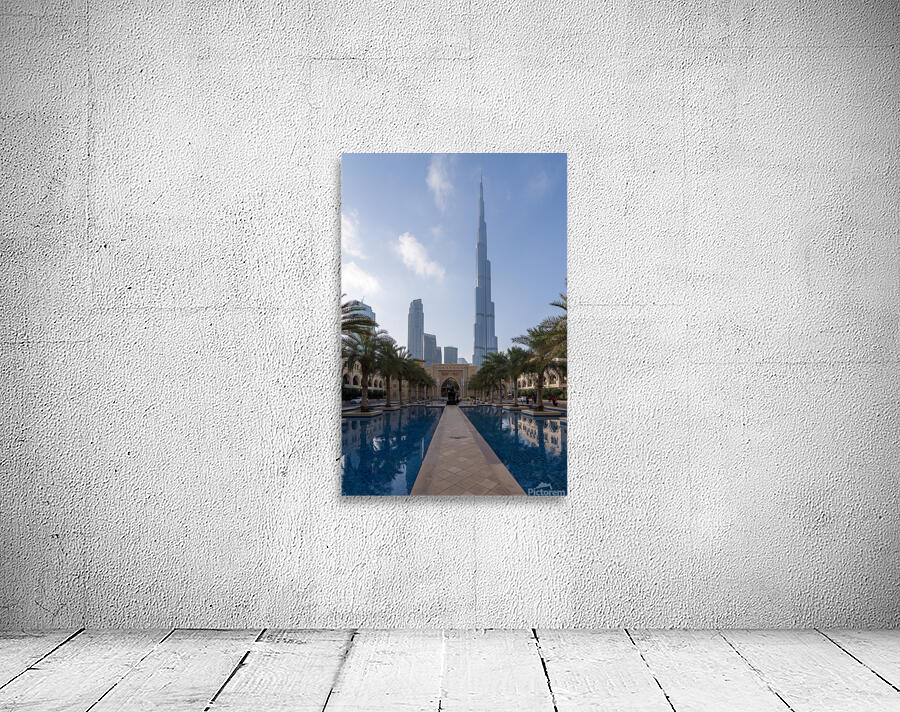 Entrance to Palace Downtown hotel in Dubai business district Wall Preview