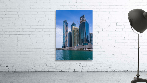 Modern apartments of Dubai Business Bay along the Canal Wall Preview