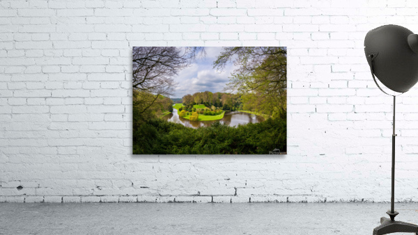 Springtime at Fountains Abbey ruins in Yorkshire England Wall Preview