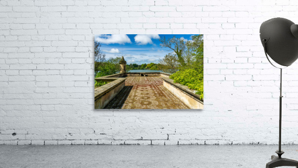 Old stone railway viaduct over River Nidd in Knaresborough Wall Preview