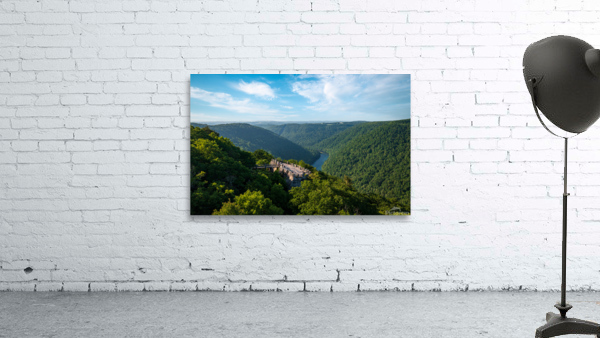 Aerial panorama of Cheat River Gorge Wall Preview