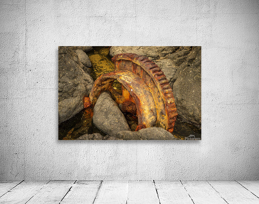 Sugar industry equipment abandoned on Mokolea Point Wall Preview