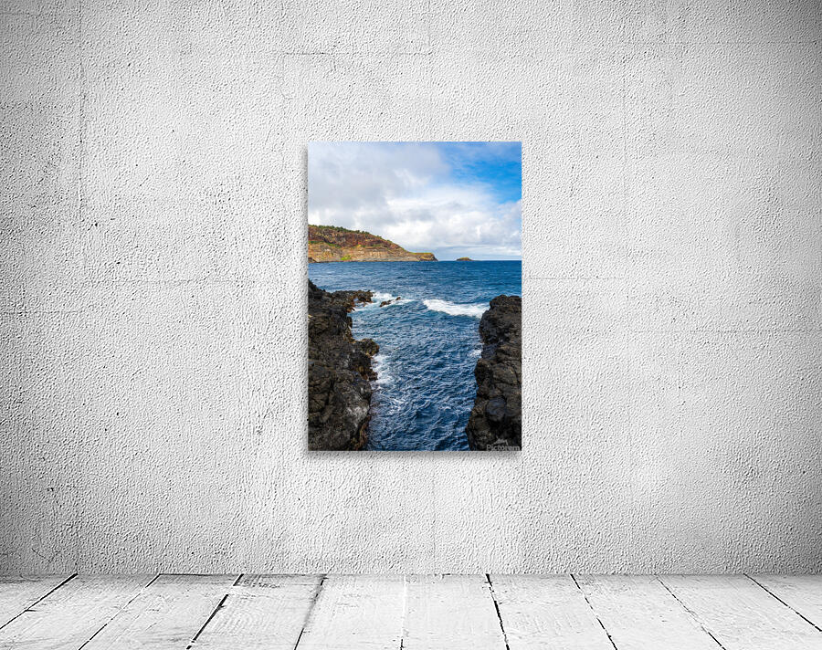 Kilauae lighthouse on headland seen from Mokolea Point Wall Preview