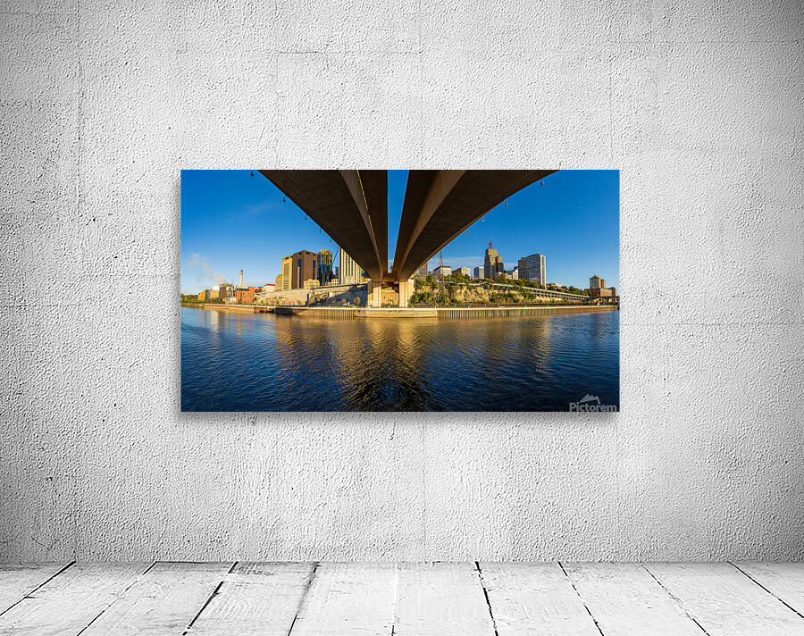 Details of Wabash St bridge and downtown St Paul Wall Preview