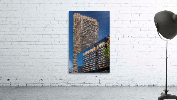 Complex reflections of a modern skyscrapers in St Louis office b Wall Preview