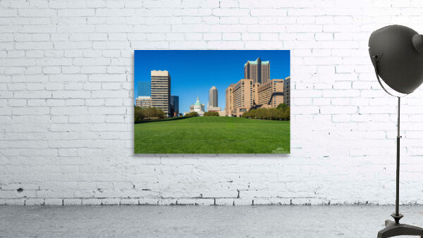 Old Courthouse in St Louis Missouri seen across green lawn Wall Preview