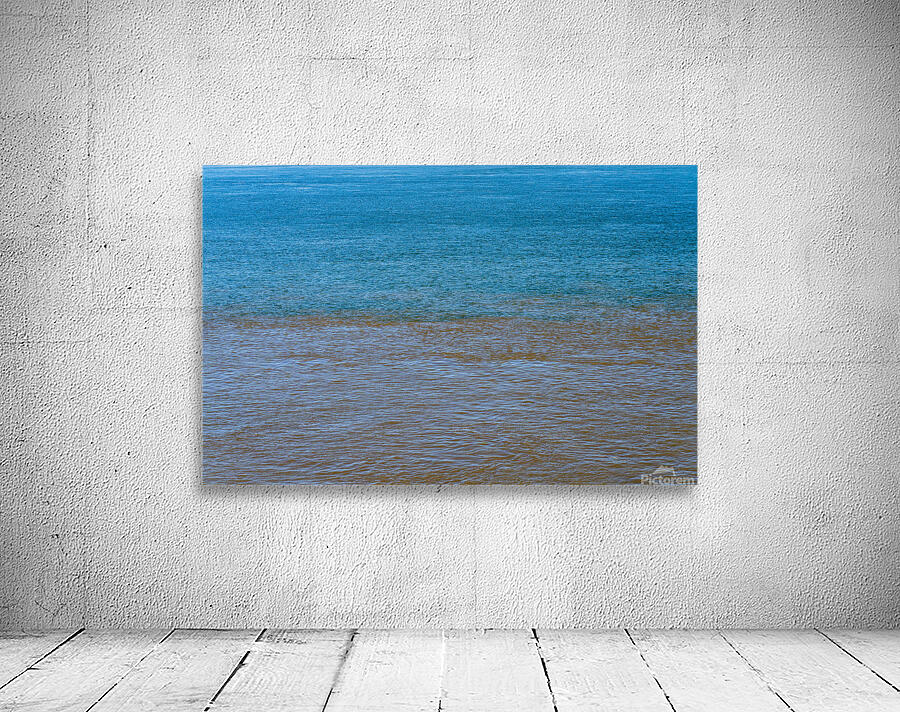 Blue clear water from Ohio river meets brown Mississippi Wall Preview