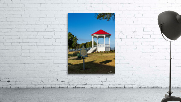 Townscape of Natchez in Mississippi with old bandstand Wall Preview