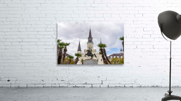 Facade of Cathedral Basilica of Saint Louis in New Orleans LA Wall Preview