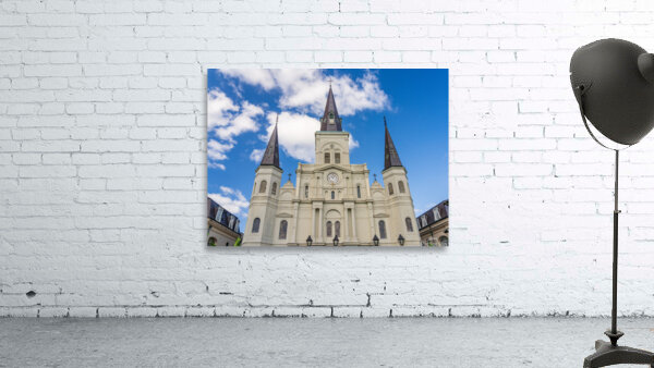 Facade of Cathedral Basilica of Saint Louis in New Orleans LA Wall Preview