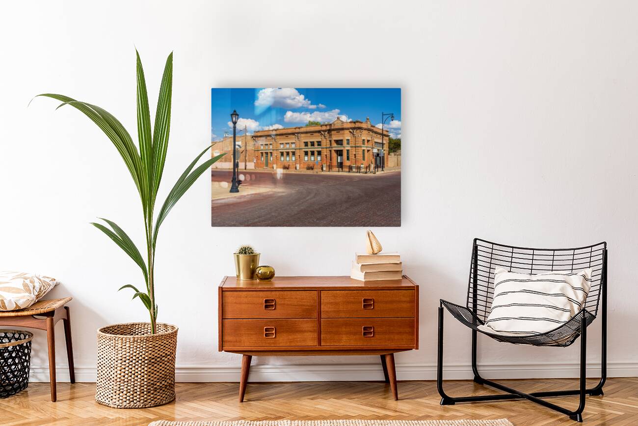 Bartlett National Bank in once bustling railroad town in Texas Reproduction