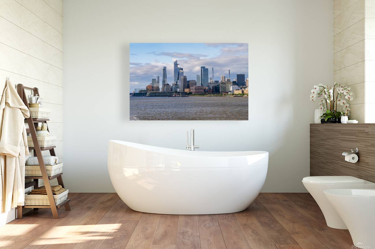 Tall office and apartment buidlings looking back to Hudson Yards Reproduction